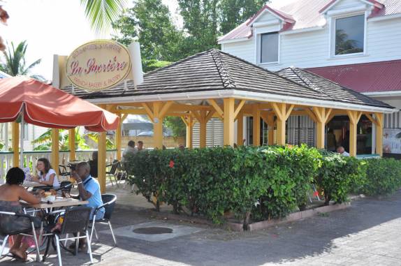 A Boulangerie onde comemos sanduíches e acessamos a internet, em Marigot  - St. Martin